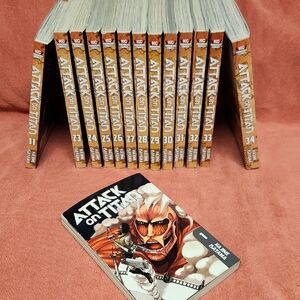 Attack on Titan Manga Set V1, 11, 23-34 plus additional items